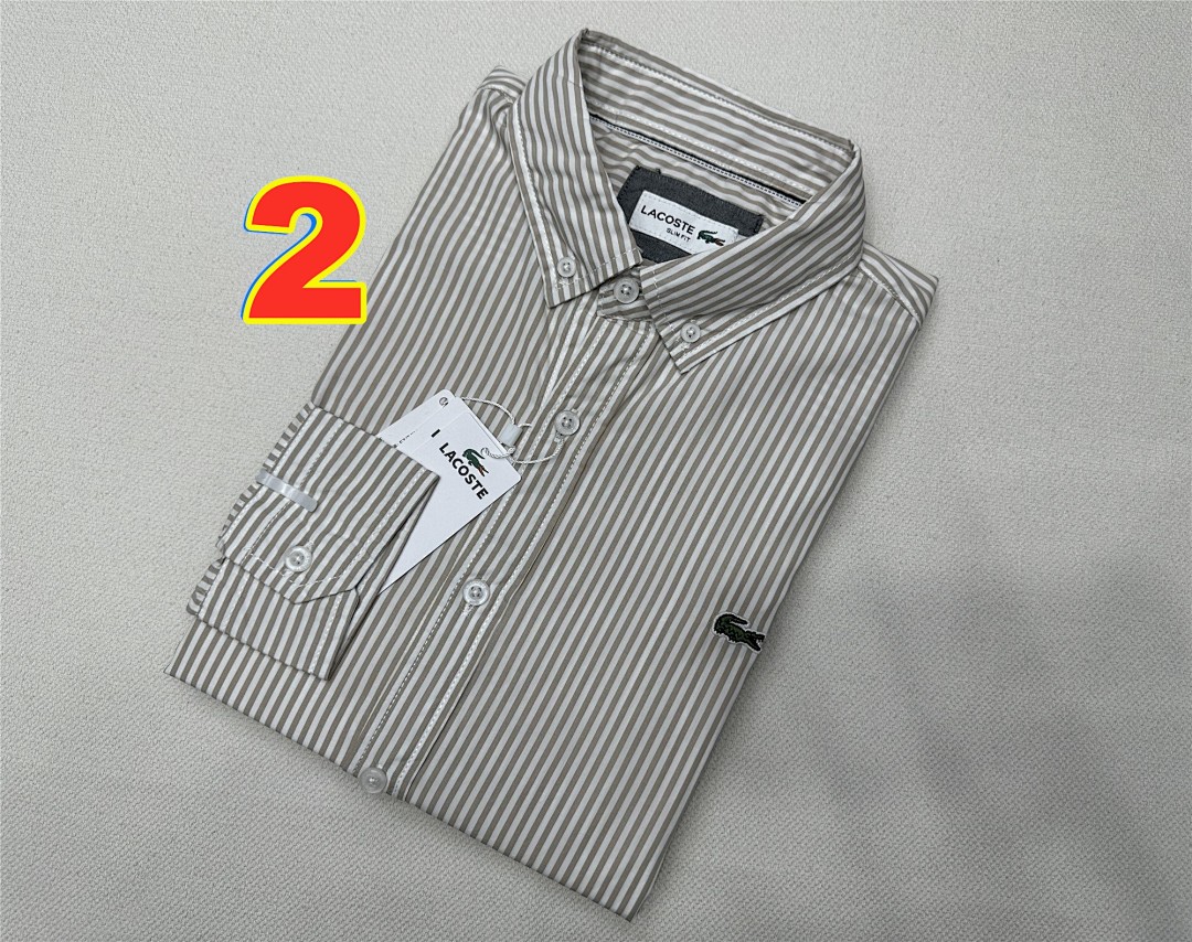 Lacoste Regular Fit Striped Linen Shirt · 6137 — תמונה 10