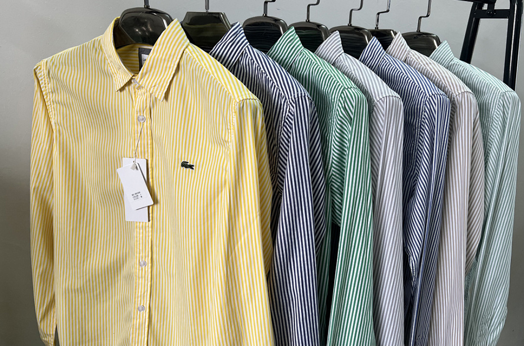 Lacoste Regular Fit Striped Linen Shirt · 6137 — תמונה 5