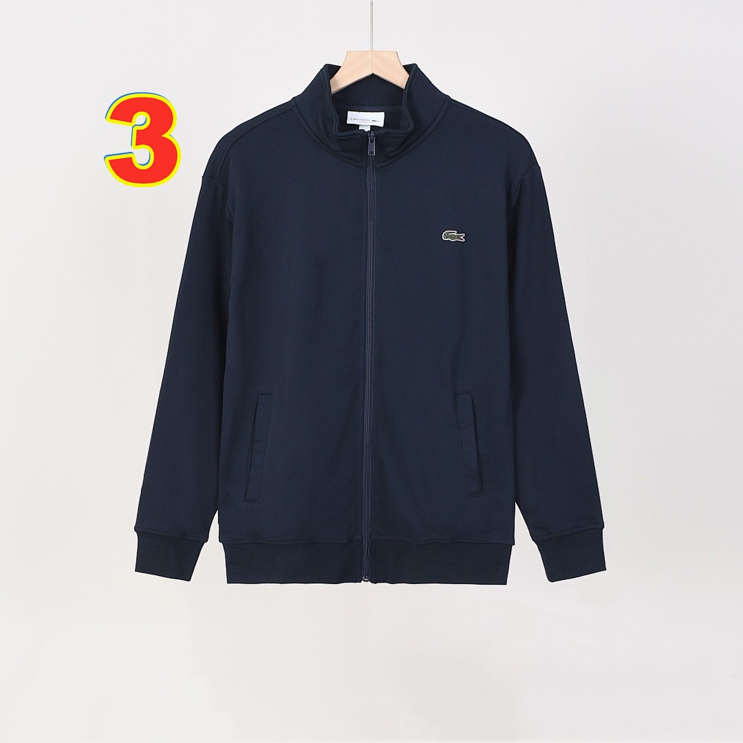 Lacoste Zipped Cotton Fleece Sweatshirt · 6139 — תמונה 11