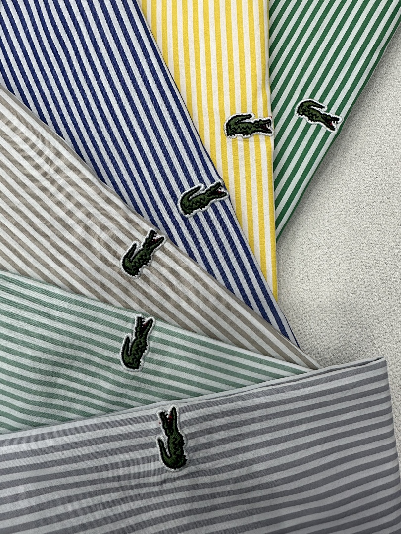 Lacoste Regular Fit Striped Linen Shirt · 6137 — תמונה 7