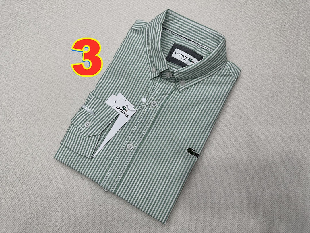 Lacoste Regular Fit Striped Linen Shirt · 6137 — תמונה 11