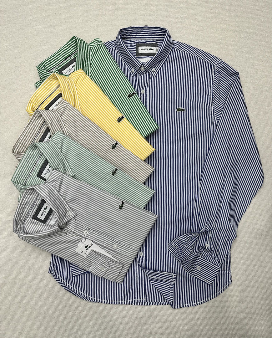 Lacoste Regular Fit Striped Linen Shirt · 6137 — תמונה 8