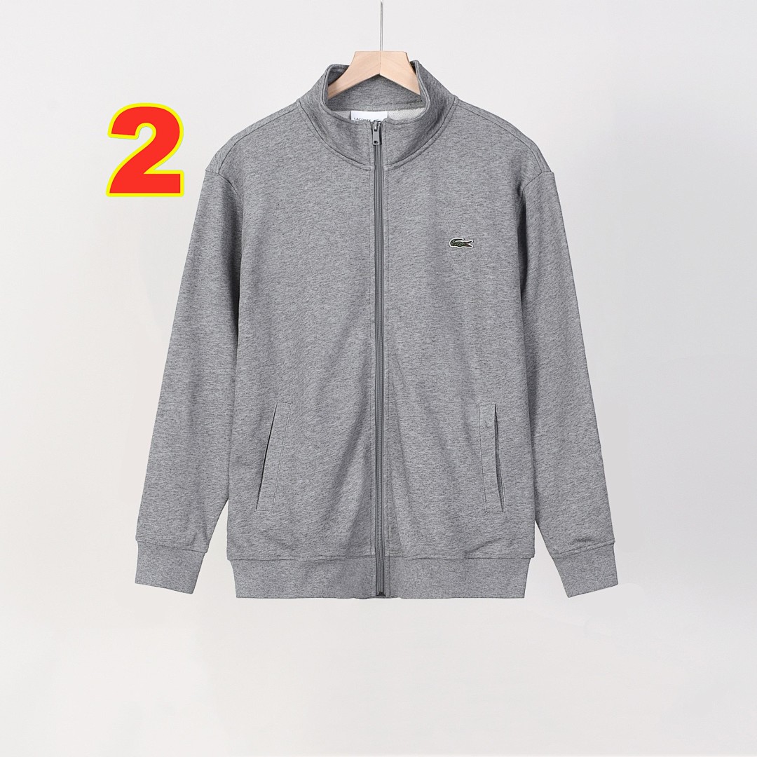 Lacoste Zipped Cotton Fleece Sweatshirt · 6139 — תמונה 12