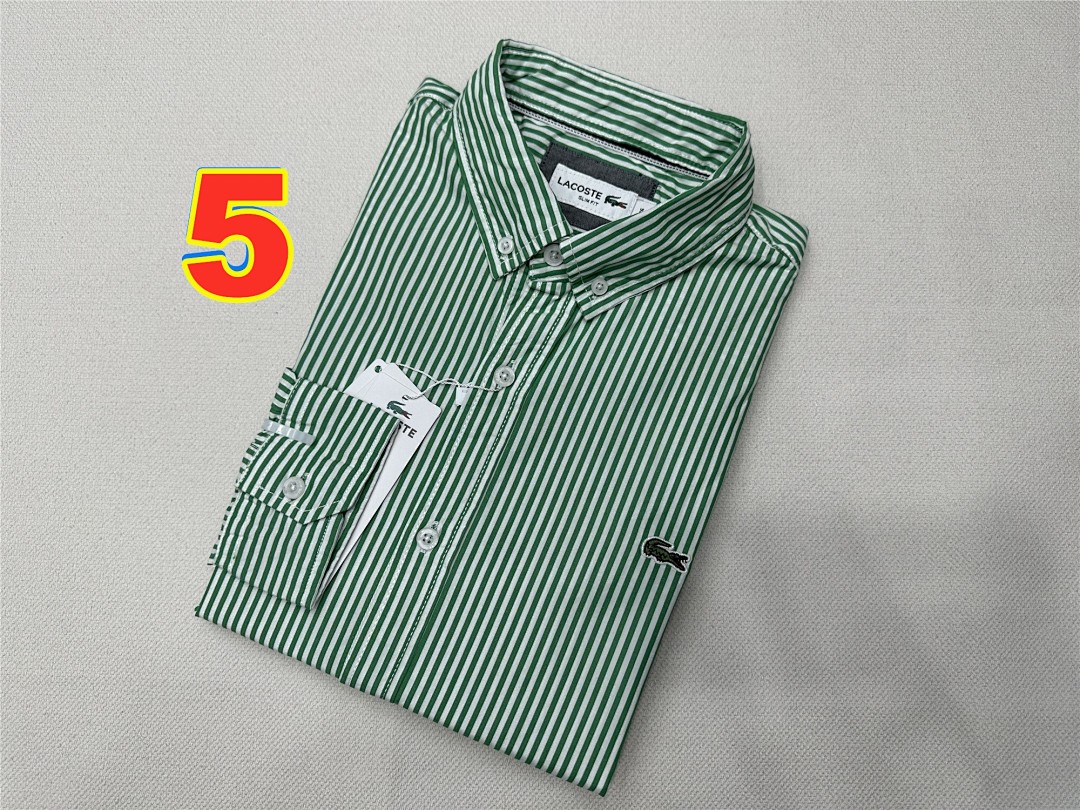 Lacoste Regular Fit Striped Linen Shirt · 6137 — תמונה 13