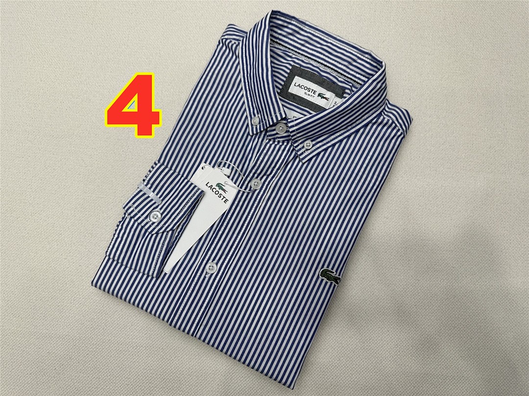 Lacoste Regular Fit Striped Linen Shirt · 6137 — תמונה 12