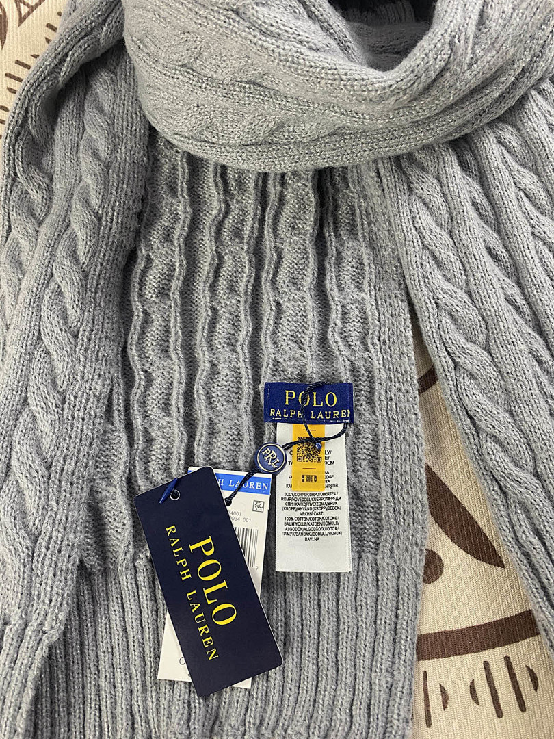 Ralph Lauren Cable Knit Wool Cashmere Scarf · A2613 — תמונה 22