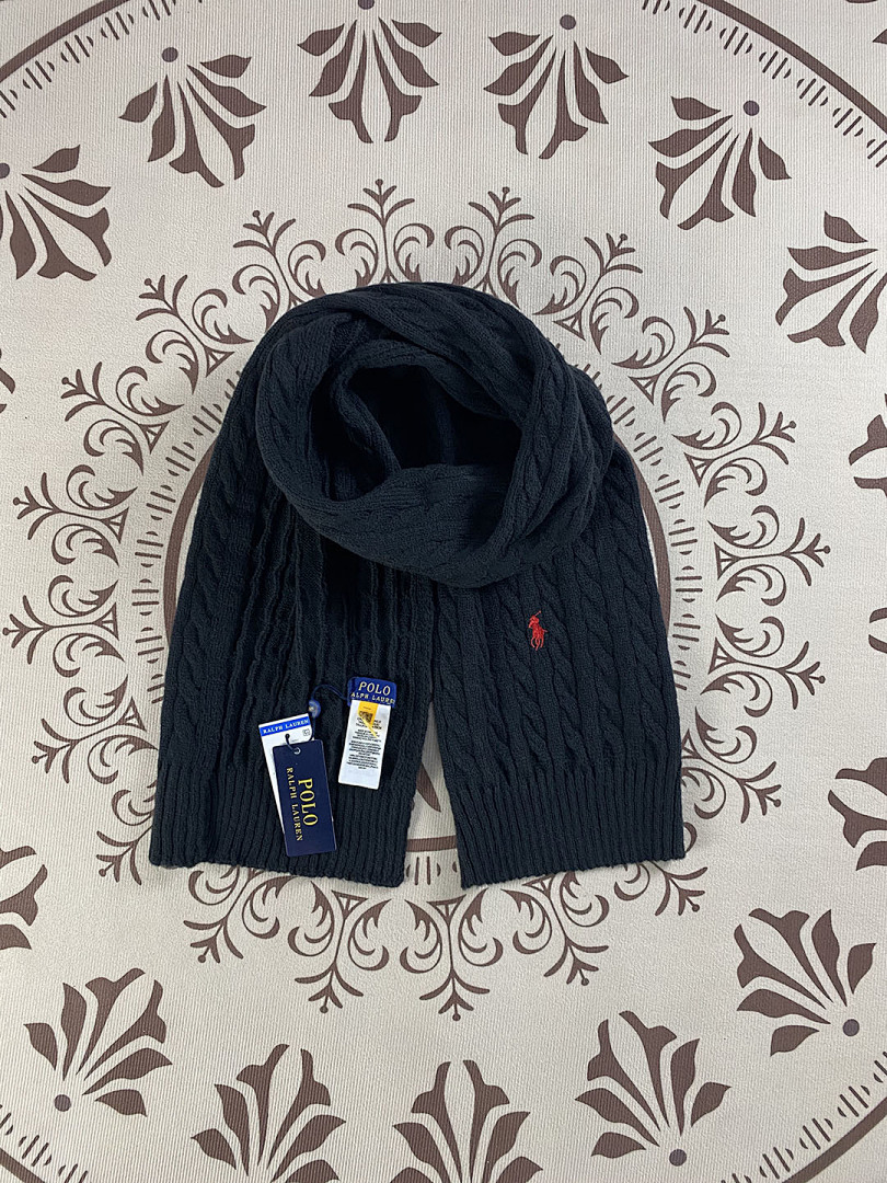 Ralph Lauren Cable Knit Wool Cashmere Scarf · A2613 — תמונה 18