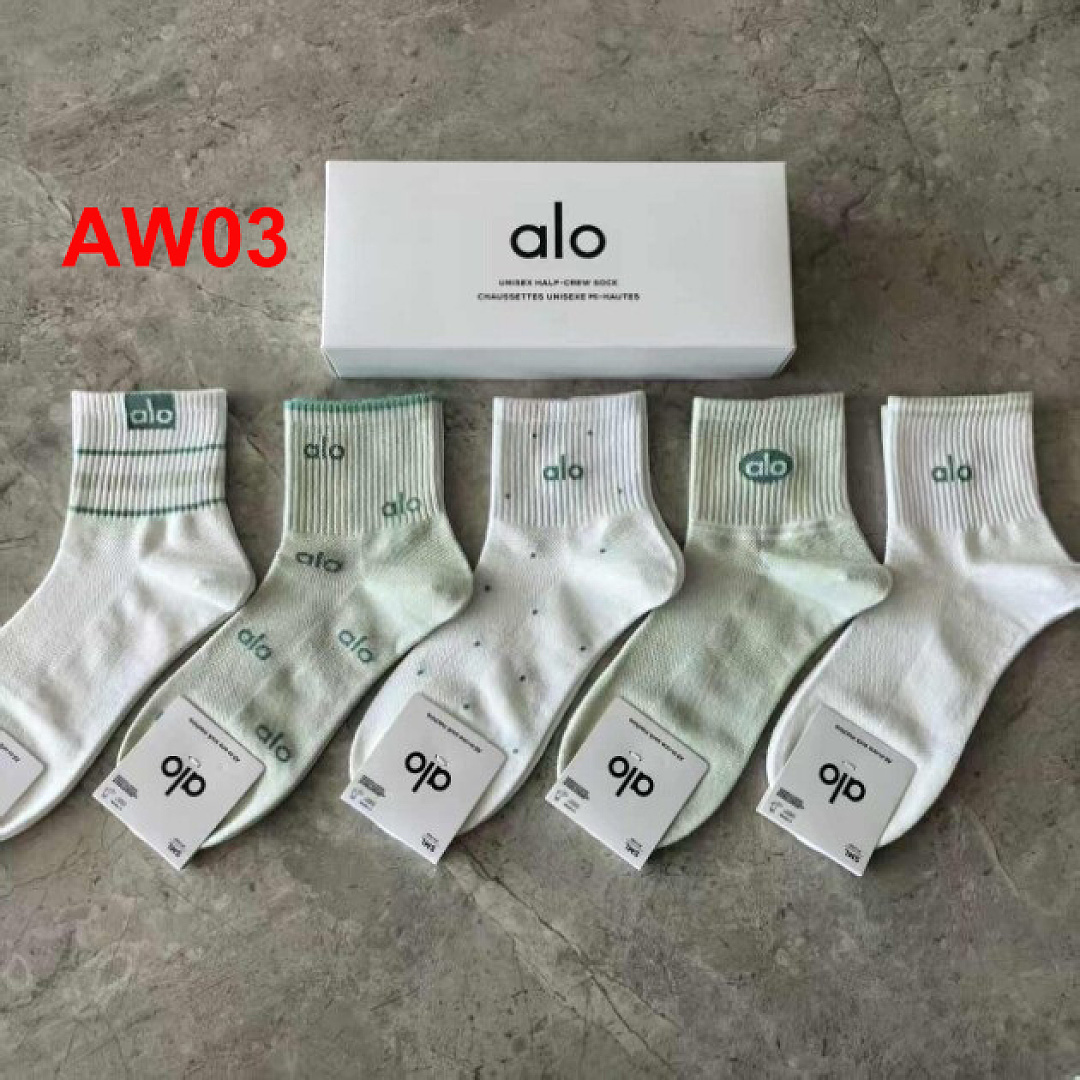 Alo Unisex Half-Crew Throwback Sock · A3224 — תמונה 26