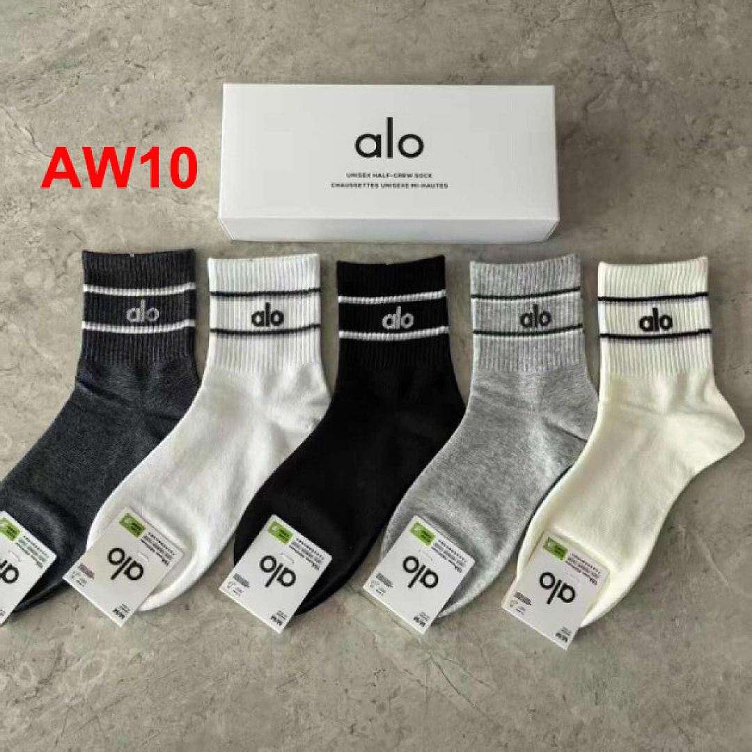 Alo Unisex Half-Crew Throwback Sock · A3224 — תמונה 19