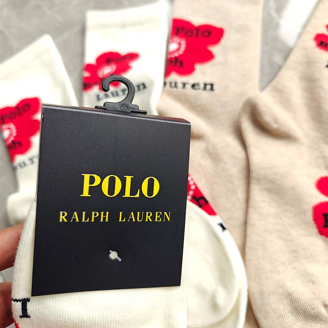 Polo Ralph Lauren Polo Bear Floral Crew Socks · A3059 — תמונה 9