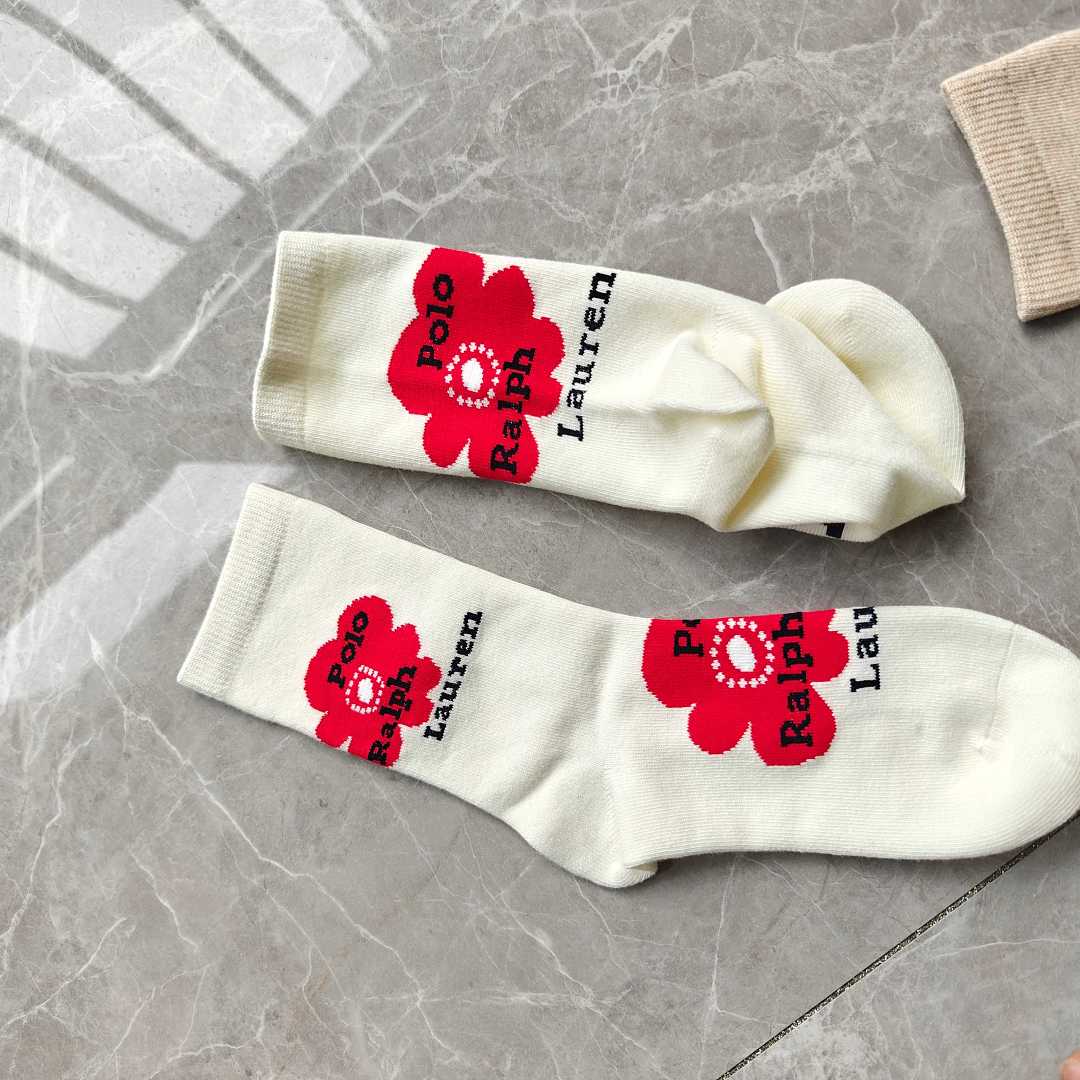 Polo Ralph Lauren Polo Bear Floral Crew Socks · A3059 — תמונה 5