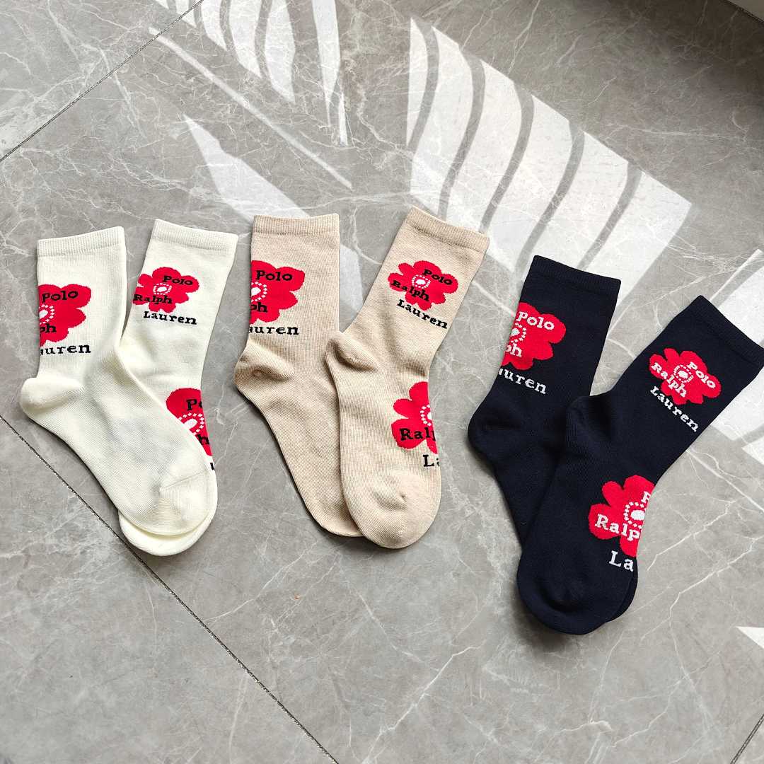 Polo Ralph Lauren Polo Bear Floral Crew Socks · A3059 — תמונה 15