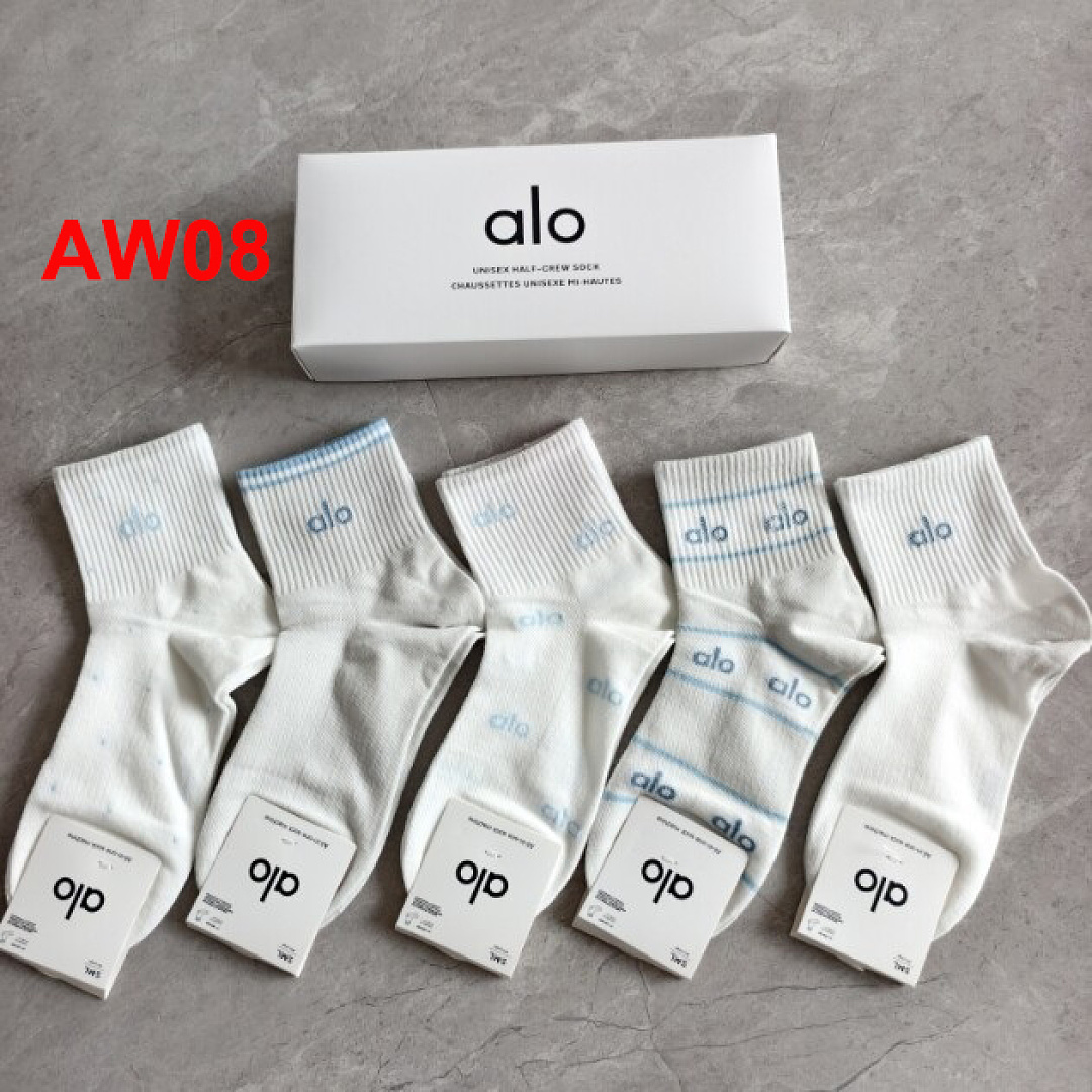Alo Unisex Half-Crew Throwback Sock · A3224 — תמונה 21