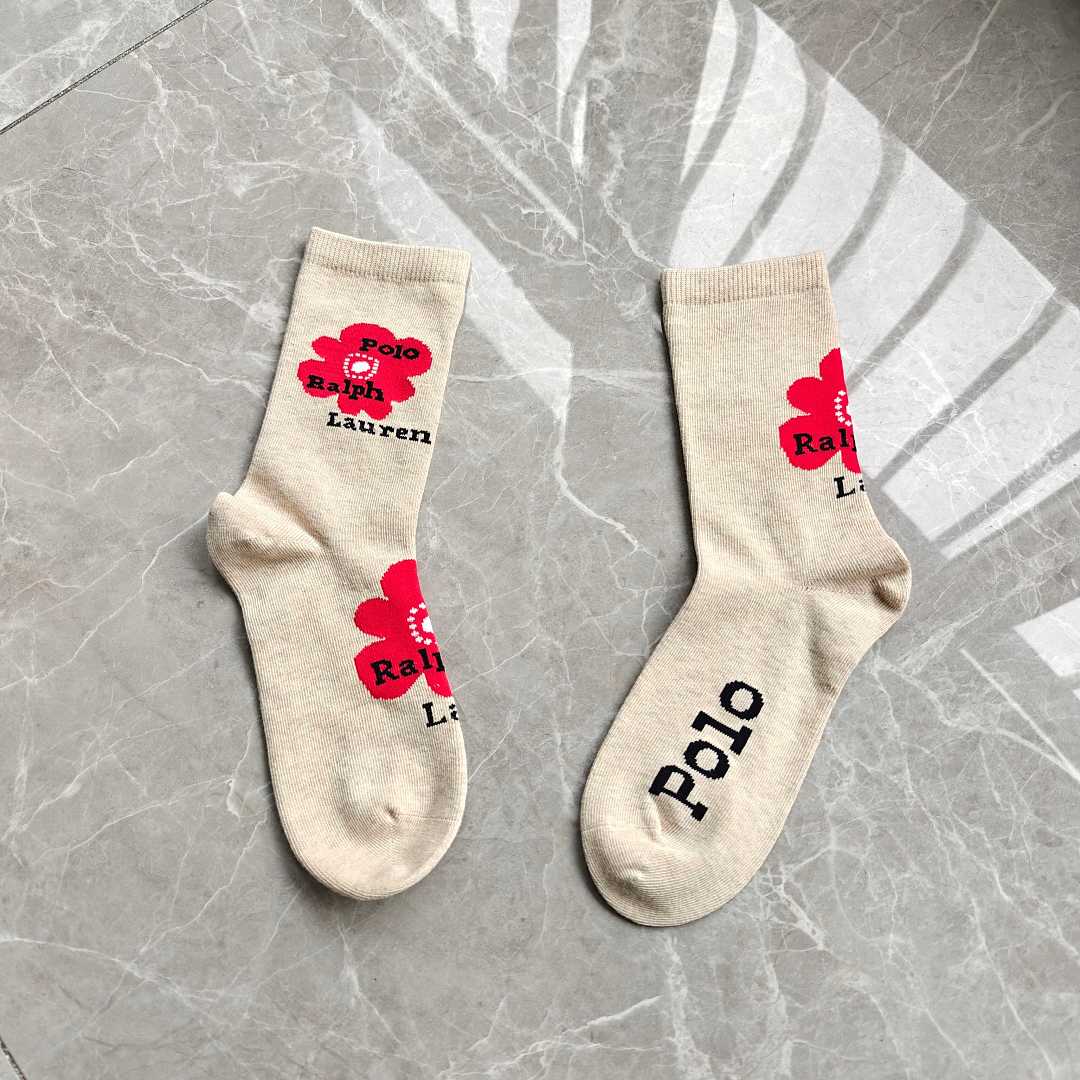 Polo Ralph Lauren Polo Bear Floral Crew Socks · A3059 — תמונה 7