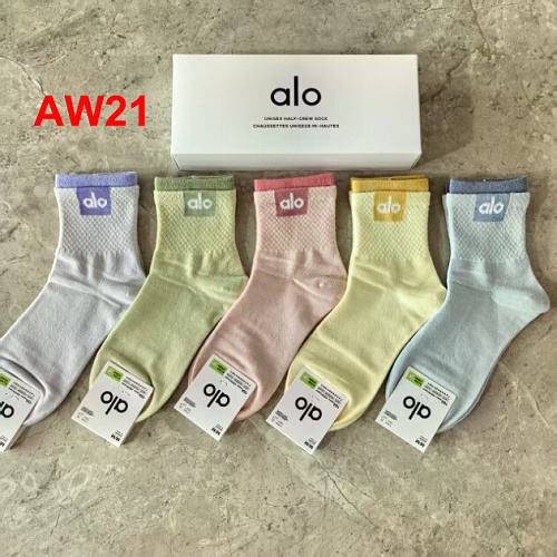 Alo Unisex Half-Crew Throwback Sock · A3224
