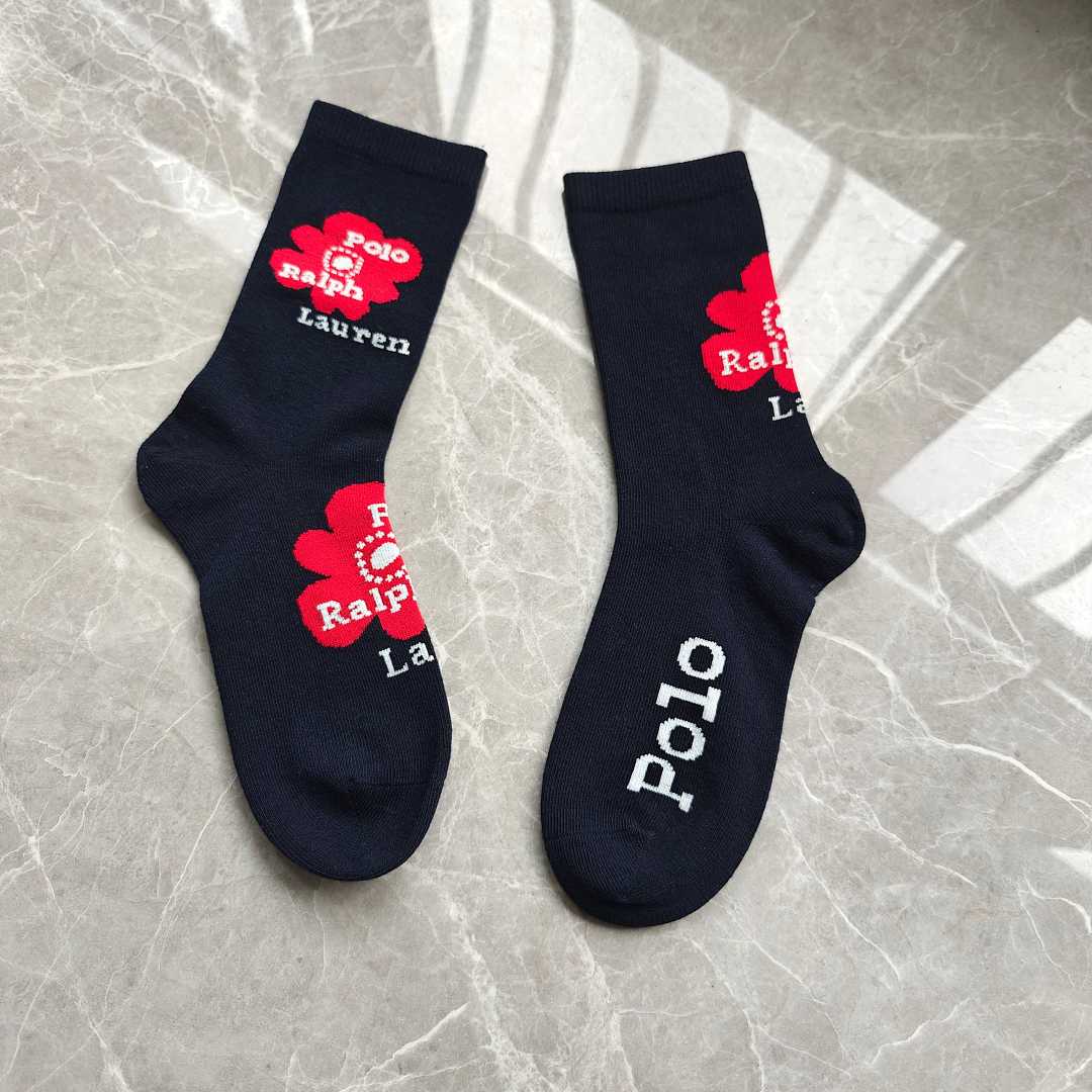 Polo Ralph Lauren Polo Bear Floral Crew Socks · A3059 — תמונה 8