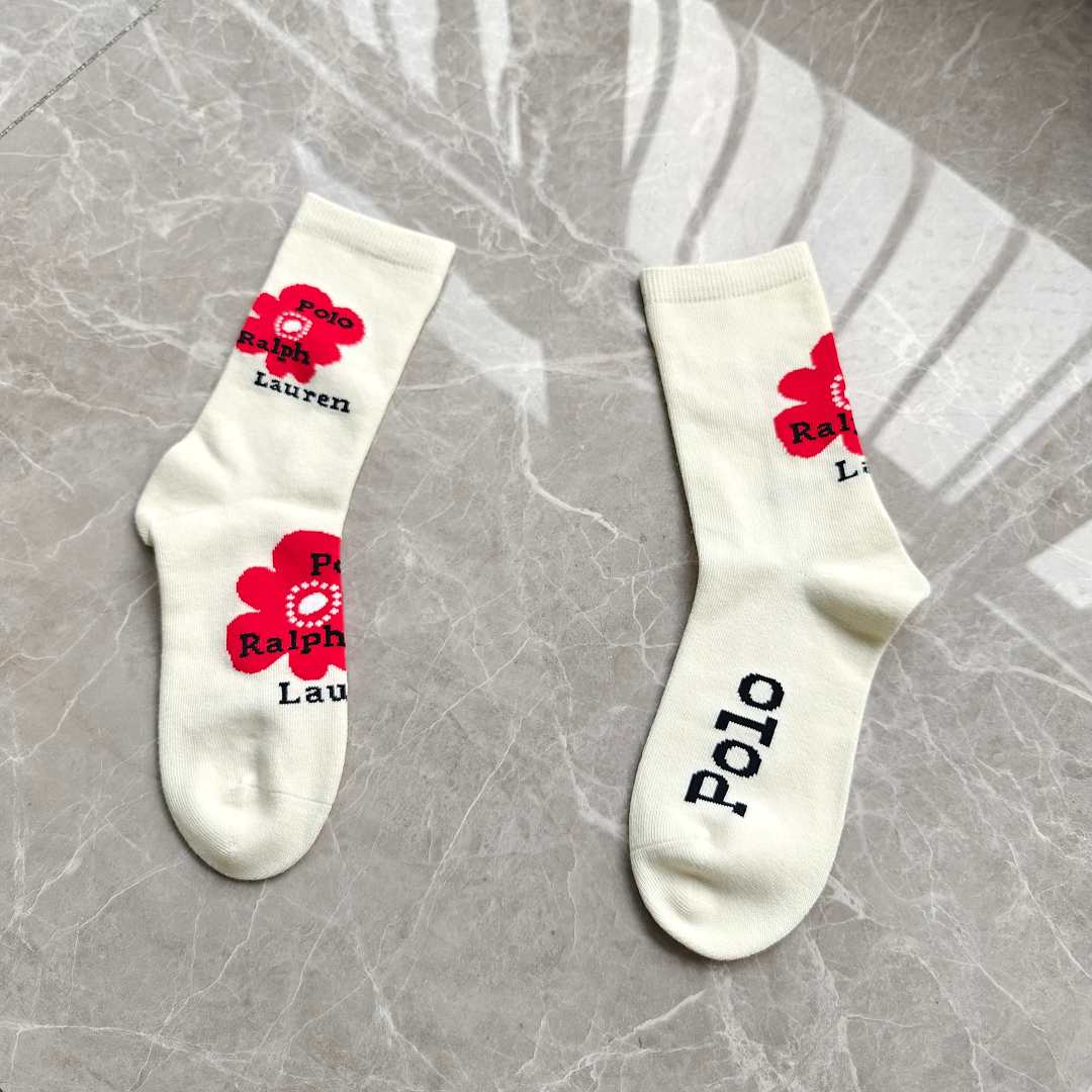 Polo Ralph Lauren Polo Bear Floral Crew Socks · A3059 — תמונה 6