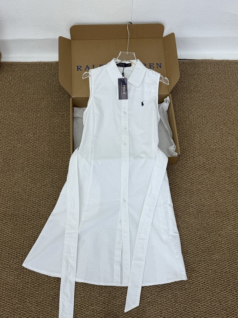 Ralph Lauren Sleeveless Cotton Oxford Shirtdress · A3206 — תמונה 13