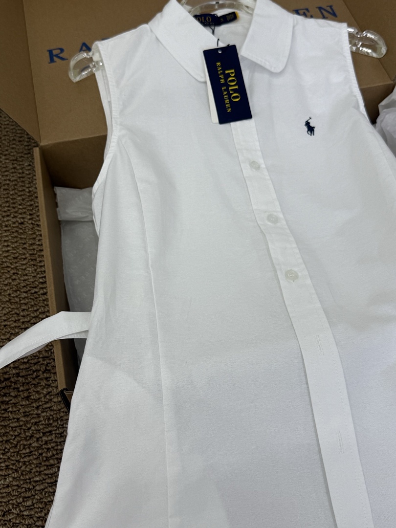 Ralph Lauren Sleeveless Cotton Oxford Shirtdress · A3206 — תמונה 6