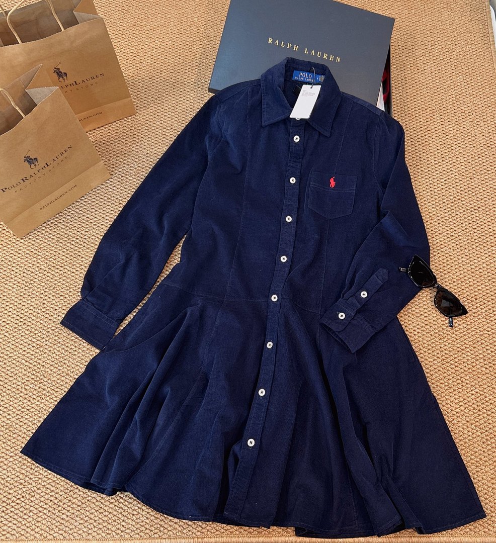 Polo Ralph Lauren Corduroy Collared Shirt Dress · A2891 — תמונה 20