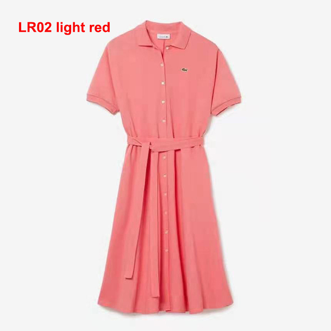 Lacoste Belted Piqué Polo Dress · A649 — תמונה 11