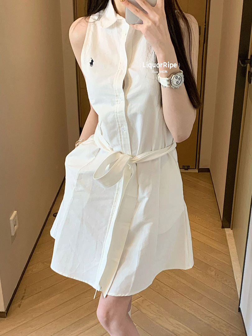 Polo Ralph Lauren Sleeveless Belted Shirt Dress · A2389 — תמונה 2