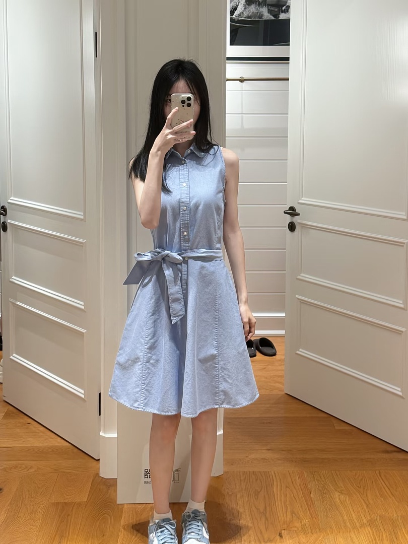 Ralph Lauren Sleeveless Cotton Oxford Shirtdress · A3206 — תמונה 15