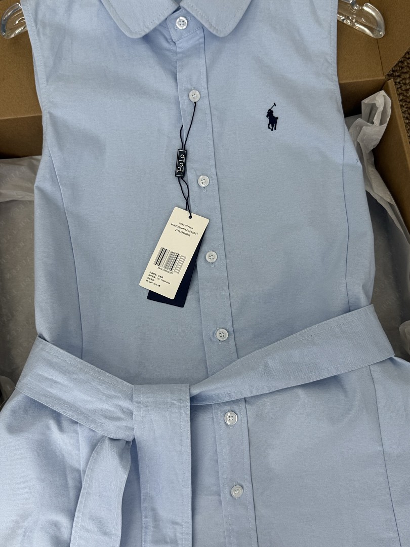 Ralph Lauren Sleeveless Cotton Oxford Shirtdress · A3206 — תמונה 9