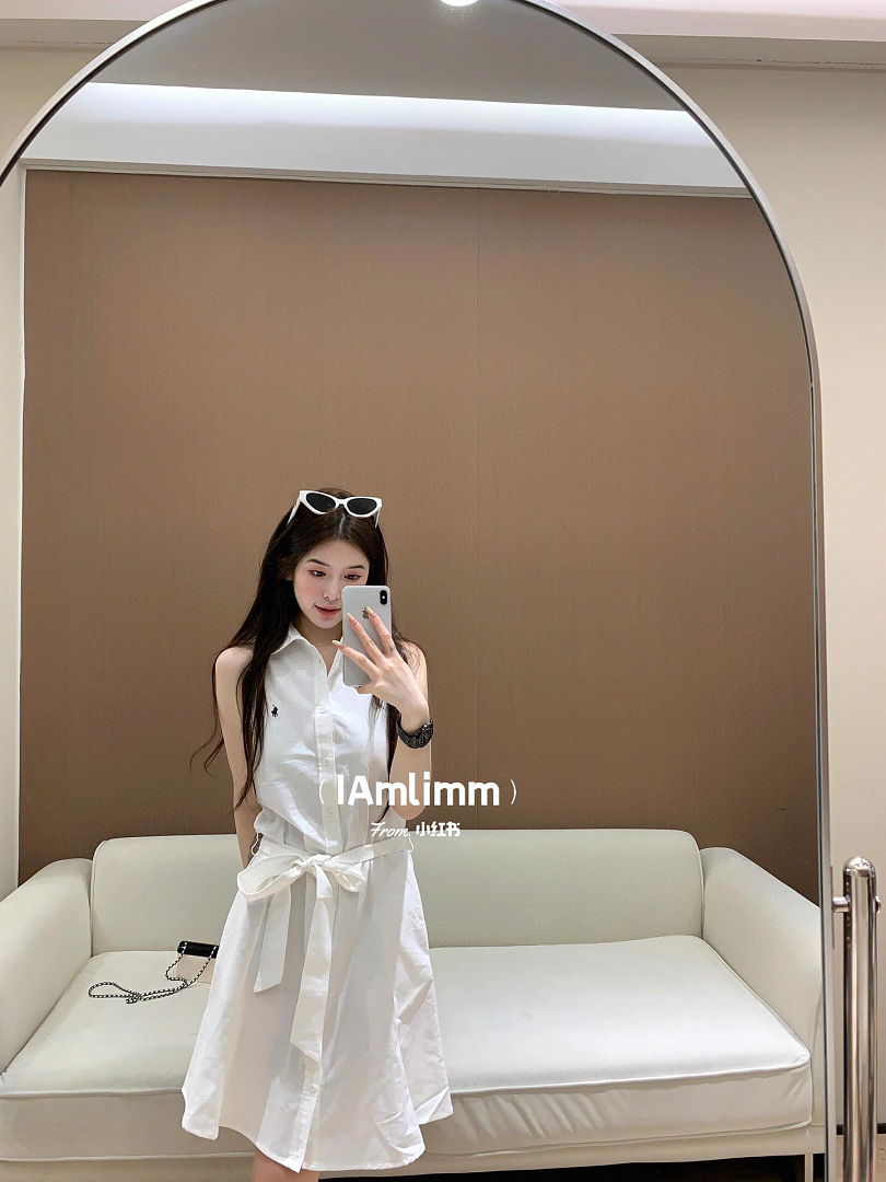 Ralph Lauren Sleeveless Cotton Oxford Shirtdress · A3206 — תמונה 20
