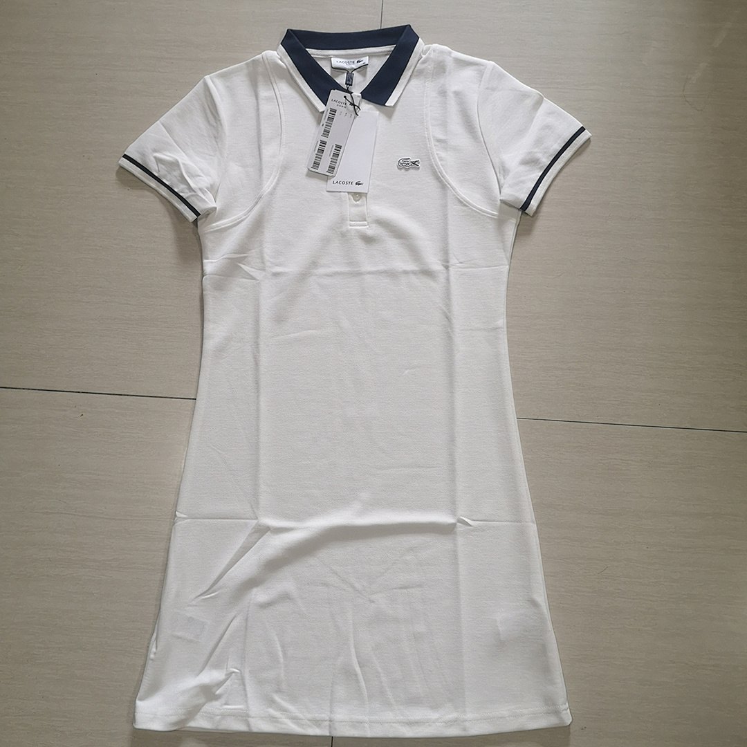 Lacoste Stretch Polo Collar Skater Dress · A1986 — תמונה 10