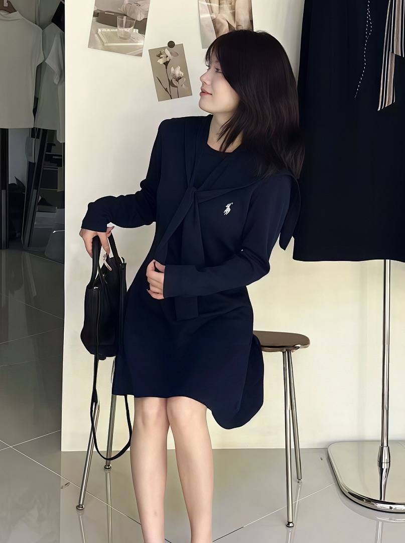 Ralph Lauren Cable Knit Zip Mini Dress · A2537 — תמונה 2