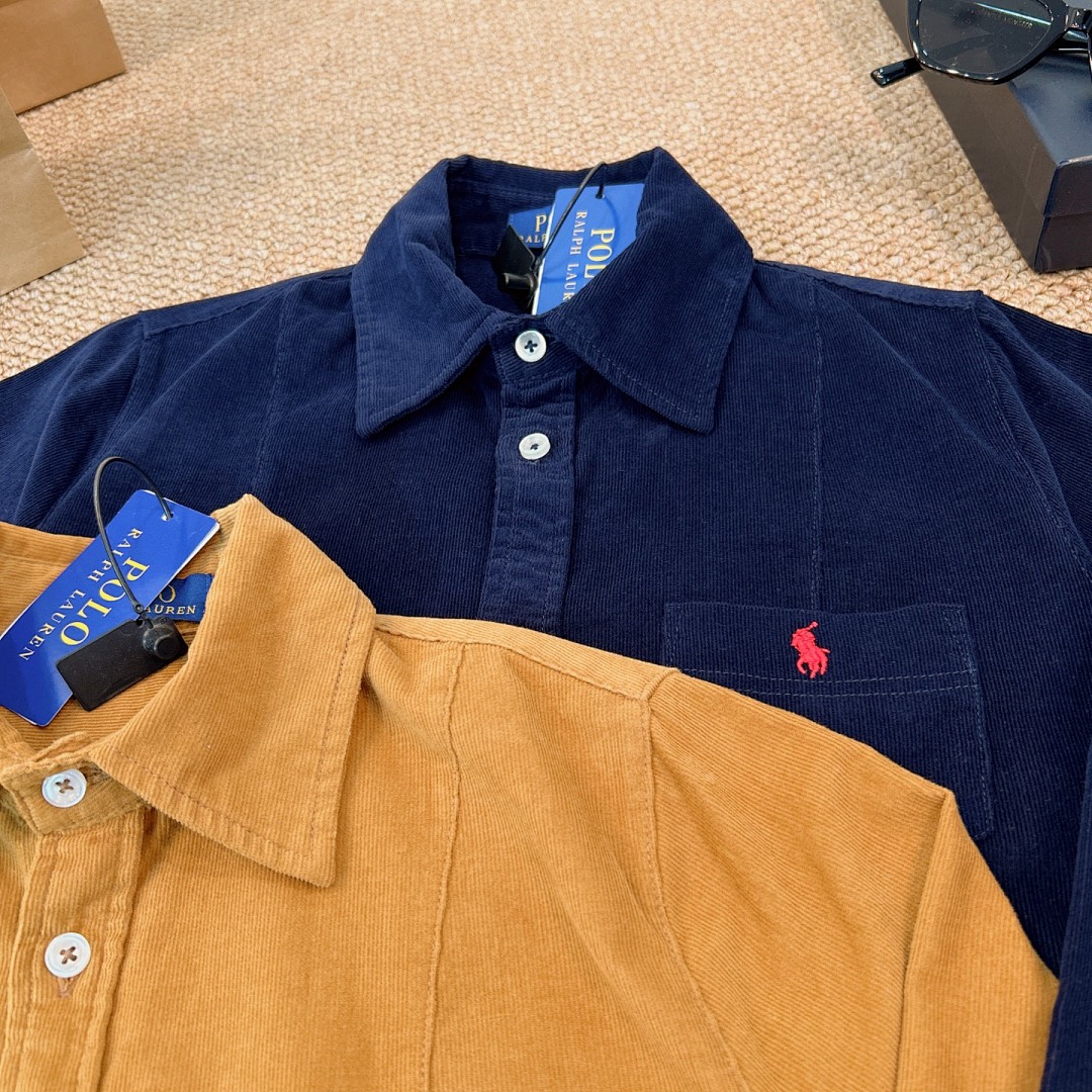 Polo Ralph Lauren Corduroy Collared Shirt Dress · A2891 — תמונה 11
