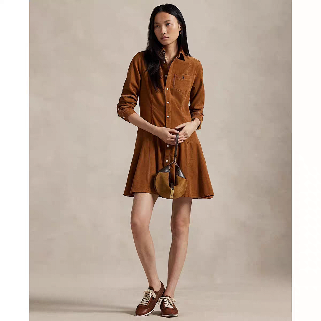 Polo Ralph Lauren Corduroy Collared Shirt Dress · A2891 — תמונה 15