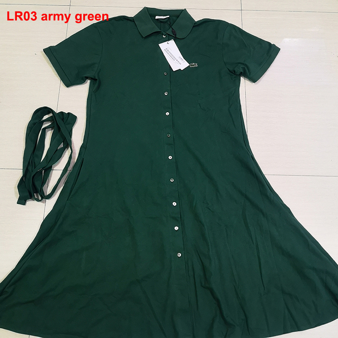 Lacoste Belted Piqué Polo Dress · A649 — תמונה 2