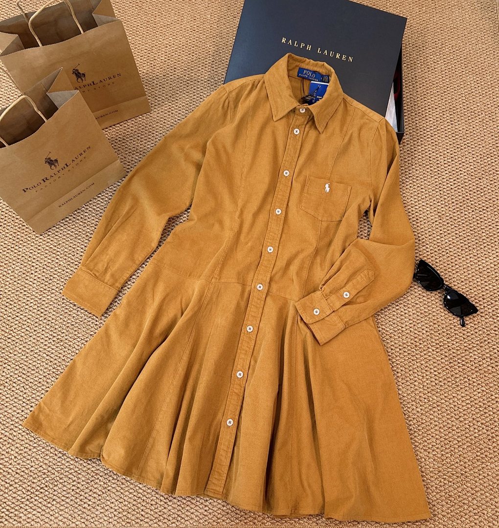 Polo Ralph Lauren Corduroy Collared Shirt Dress · A2891 — תמונה 26
