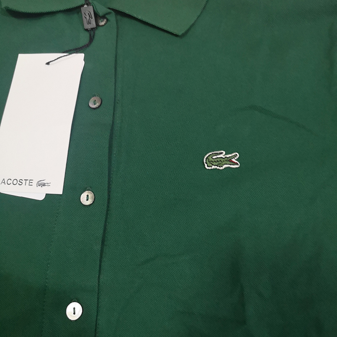 Lacoste Belted Piqué Polo Dress · A649 — תמונה 10