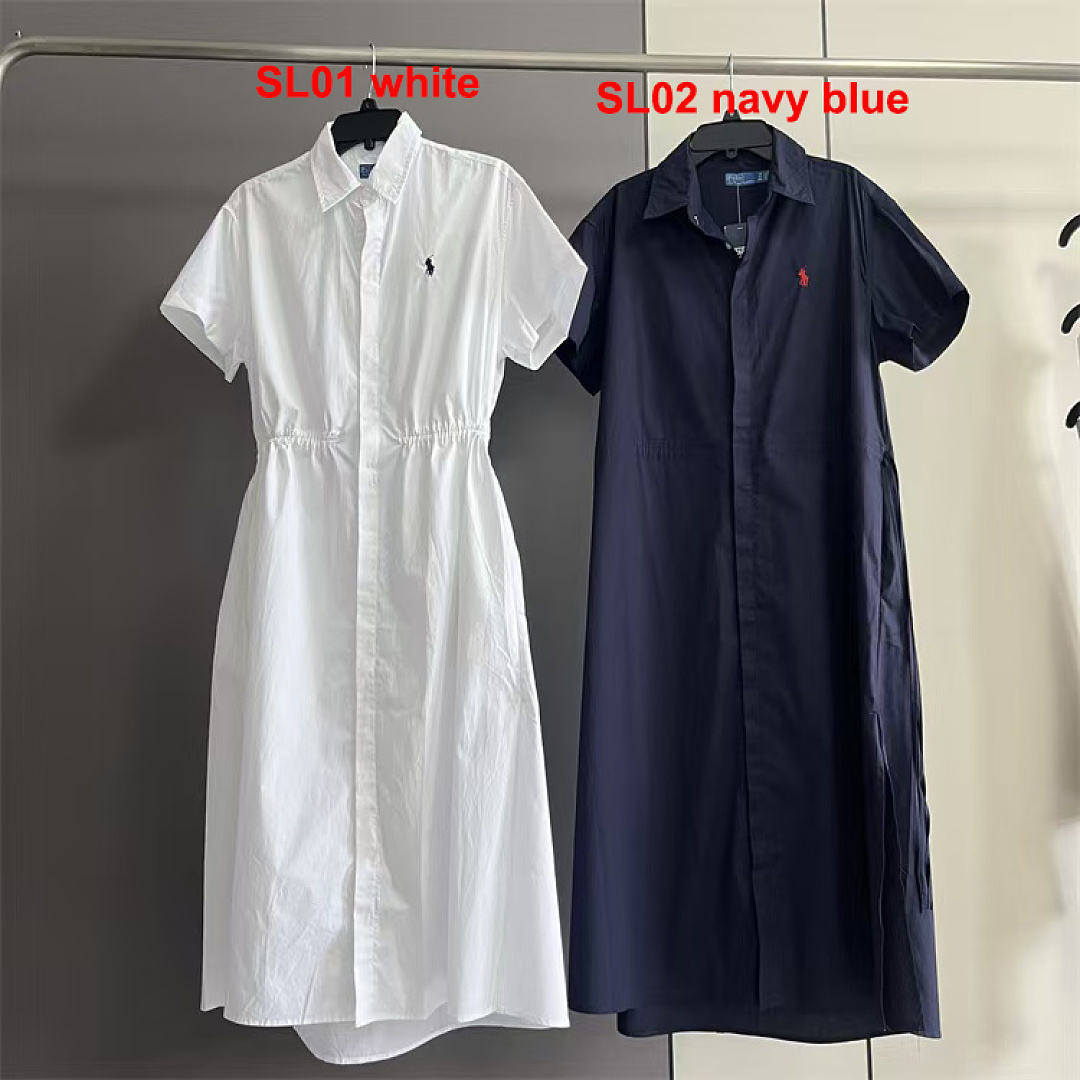 Polo Ralph Lauren Cinch Waist Cotton Shirtdress · A3187