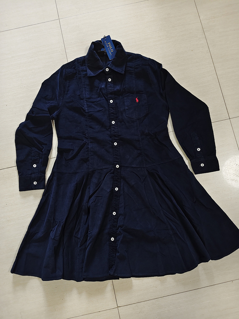 Polo Ralph Lauren Corduroy Collared Shirt Dress · A2891 — תמונה 5