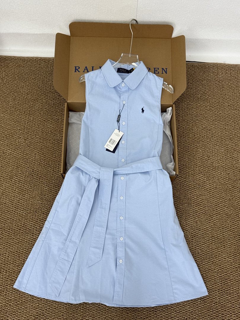 Ralph Lauren Sleeveless Cotton Oxford Shirtdress · A3206 — תמונה 12