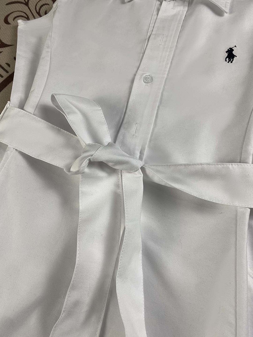 Polo Ralph Lauren Sleeveless Belted Shirt Dress · A2389 — תמונה 13