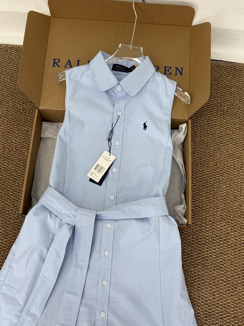 Ralph Lauren Sleeveless Cotton Oxford Shirtdress · A3206 — תמונה 11