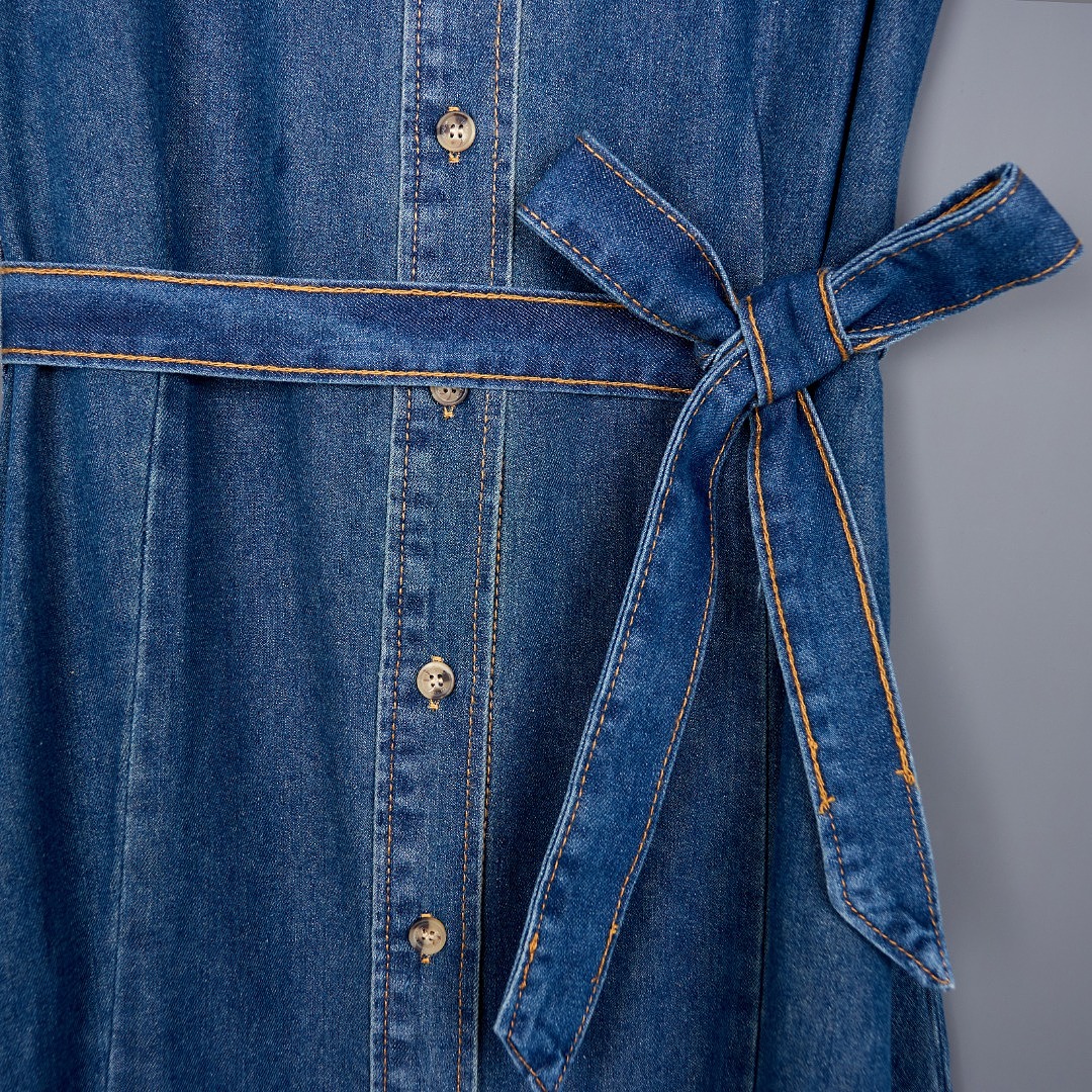 Tommy Hilfiger — שמלת ג'ינס · A3413 — תמונה 8