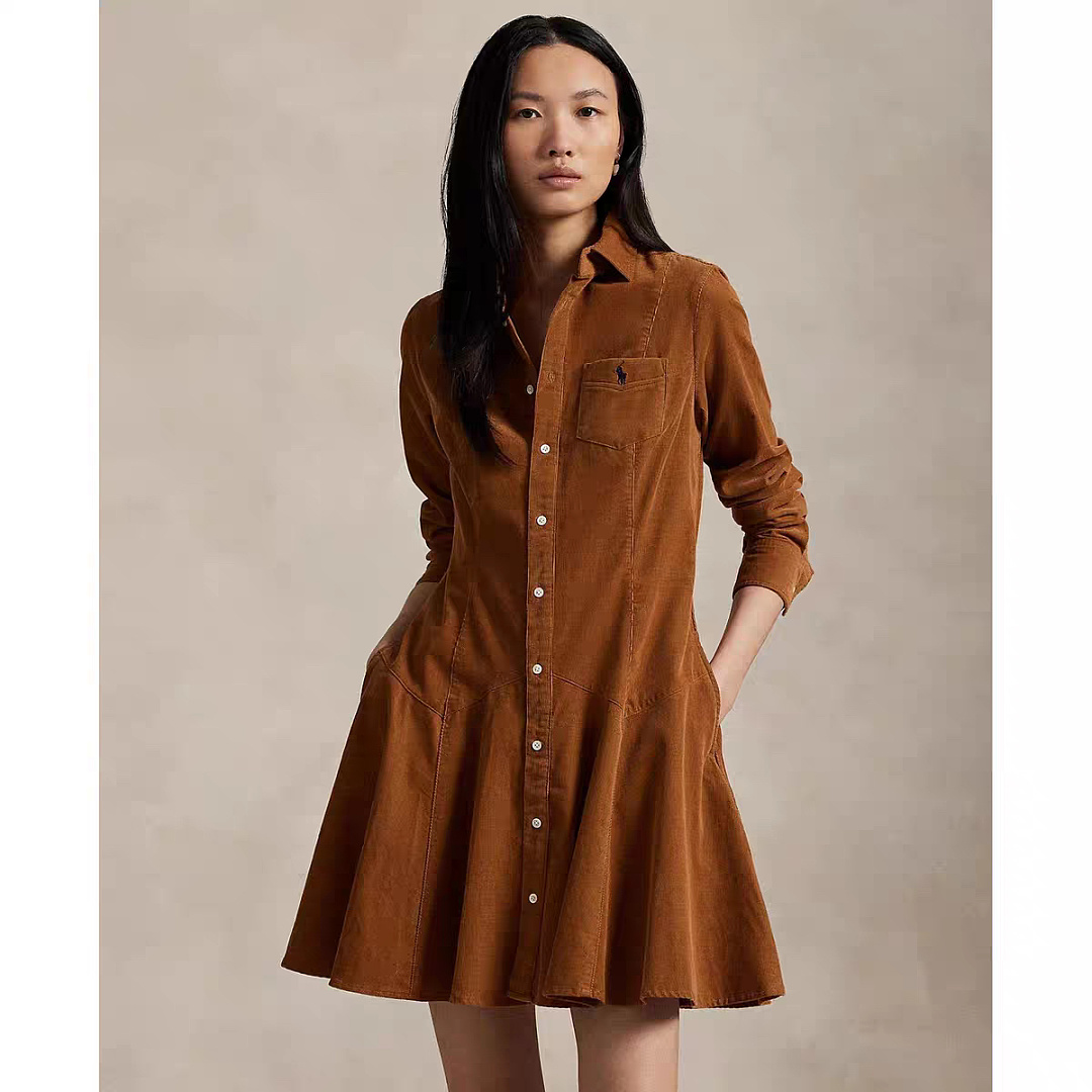 Polo Ralph Lauren Corduroy Shirtdress · A2891