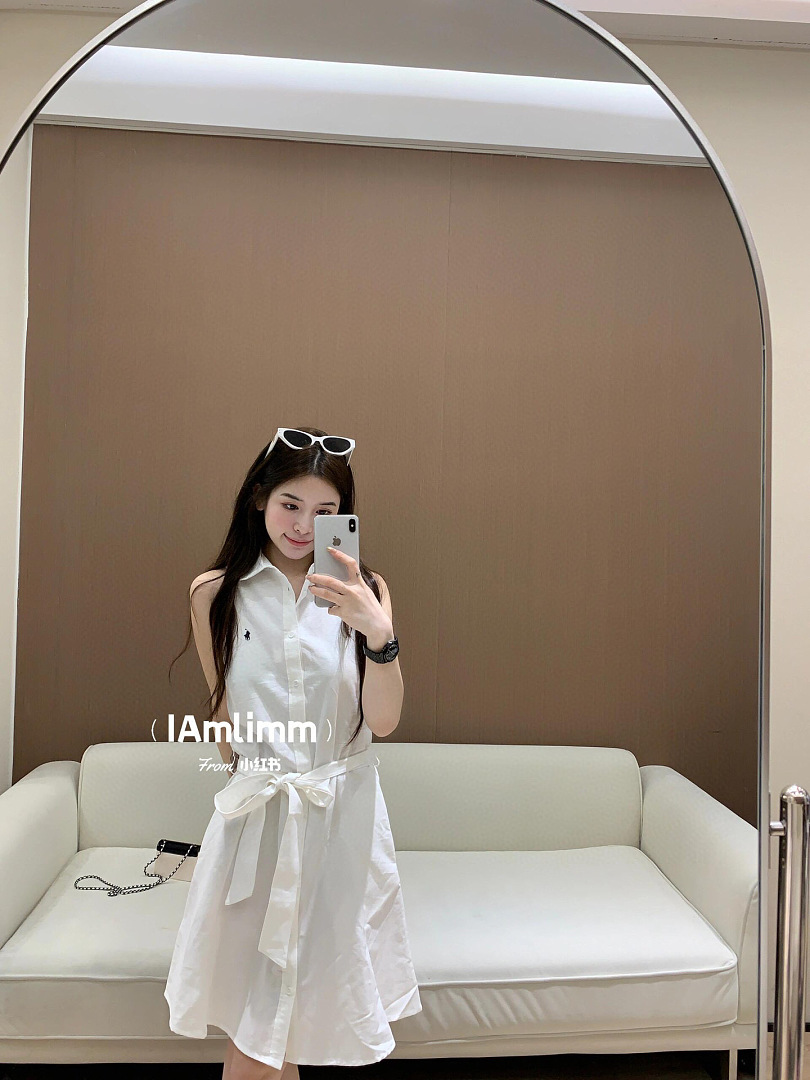 Ralph Lauren Sleeveless Cotton Oxford Shirtdress · A3206 — תמונה 17