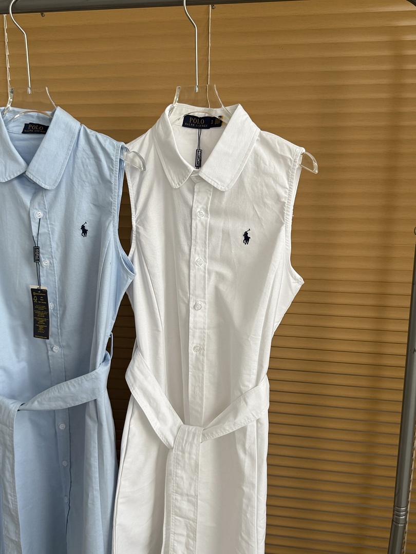 Ralph Lauren Sleeveless Cotton Oxford Shirtdress · A3206 — תמונה 14